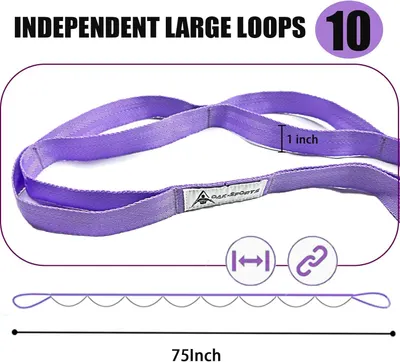 Communicates the physical dimensions of the product (1 inch width, 75 inch length) to help shoppers understand the exact size and ensure it meets their needs.