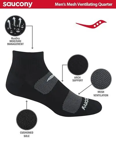 Breaks down the sock's physical construction and technical features to help shoppers understand the specific zones and materials that deliver performance benefits.
