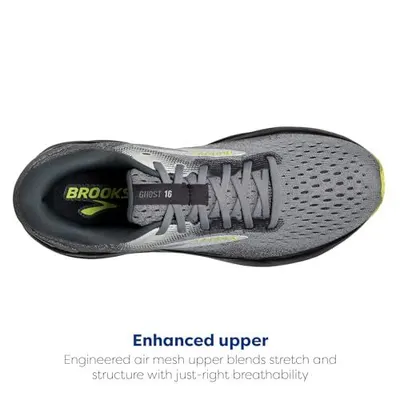 Highlights the engineered air mesh upper that provides stretch, structure, and breathability to reassure shoppers of comfort and ventilation.