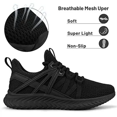 Communicates multiple key benefits of the shoe in a segmented layout to help shoppers quickly understand the product's comfort, weight, and safety features. Highlights the physical construction of…