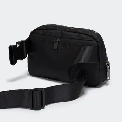 Provides a clean, catalog-style view of the black belt bag on a white background with no text or design elements, allowing shoppers to see the product clearly.
