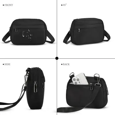 Provides shoppers with a comprehensive view of the bag from all angles (front, 45°, side, back) to help them understand the product's shape, design, and storage capacity before purchase.