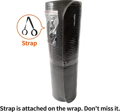 Highlights that a carrying strap is included with the product, ensuring shoppers know they receive this convenient accessory for portability.