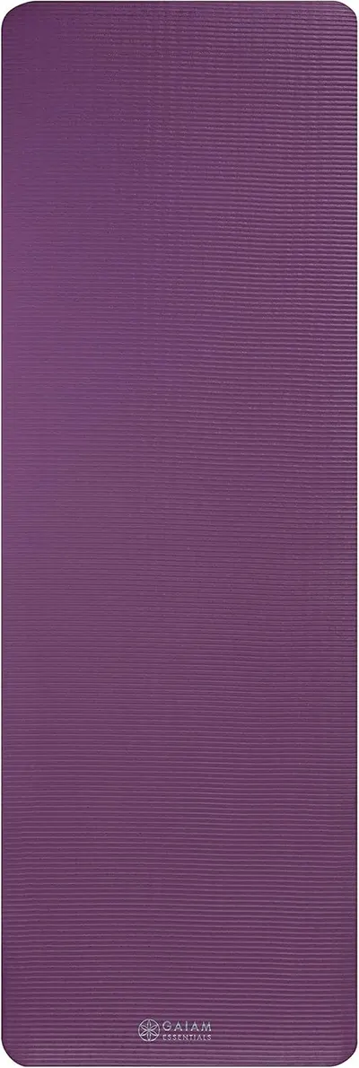 Provides a clean, distraction-free view of the yoga mat's color and texture to help shoppers visualize the product.