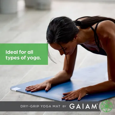 Communicates that the yoga mat is suitable for multiple types of yoga practices, emphasizing versatility and broad applicability to appeal to diverse yoga practitioners. Shows the product being used…