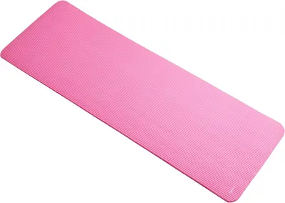 Displays the yoga mat in a clean, catalog-style format on a white background to show the product's color, texture, and shape without distractions.