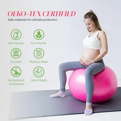 Communicates that the product is certified safe and environmentally responsible, reassuring shoppers about material safety, eco-friendliness, and ease of care. Highlights multiple distinct benefits…