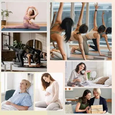 Showcases the product or service in real-world lifestyle contexts, demonstrating various use cases such as yoga practice, group fitness classes, and home wellness activities to help shoppers…