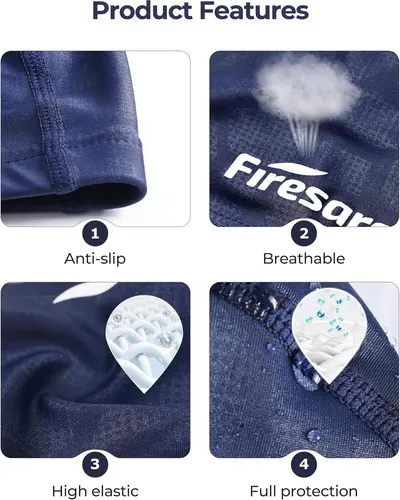Showcases four distinct product benefits in a segmented grid layout to communicate the comprehensive performance features of the product.