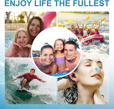 Demonstrates the product can be used across multiple water-based activities and scenarios, from pools to rivers to ocean surfing, showing versatility for active lifestyles.