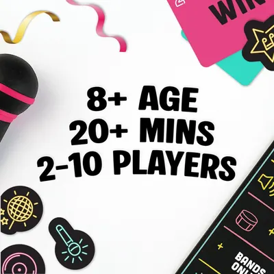 Communicates key product specifications (age appropriateness, game duration, and number of players) to help shoppers quickly determine if this game fits their needs.