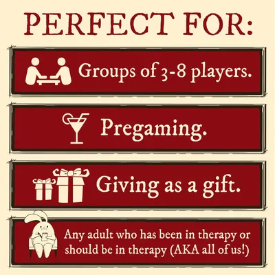 Demonstrates multiple scenarios and audiences where the product is appropriate, including group gatherings, social events, gift-giving occasions, and humorous adult situations to show versatility.