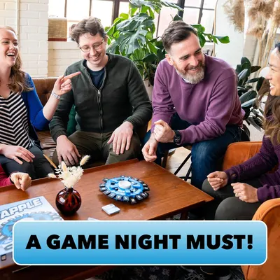 Demonstrates the product's suitability for social gatherings and game nights, showing it in a real-world entertainment context to help shoppers visualize how they would use it.