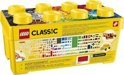 Shows shoppers exactly what pieces and variety are included in the LEGO Classic set, helping them understand the creative possibilities and value of the 484-piece collection.
