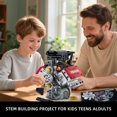 Demonstrates the product in a real-world family setting to show how it brings parents and children together for educational, hands-on building activities. Highlights that this building set is…