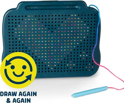 Communicates that the drawing board can be used repeatedly, emphasizing the reusable and erasable nature of the product for endless creative play.