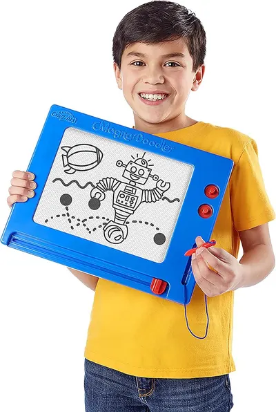 Shows the product being used by a child in a real-world context to help shoppers visualize the product in action and understand its appeal to kids.