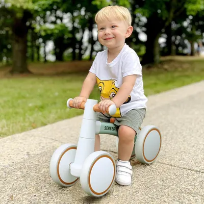 Shows a child happily using the product in a real outdoor setting to help shoppers visualize the product in everyday use and connect emotionally with the lifestyle context.