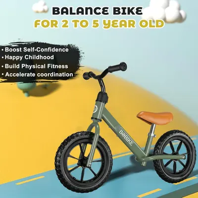 Communicates multiple developmental benefits of the balance bike for young children, emphasizing emotional, physical, and motor skill growth.