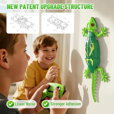 Highlights the product's upgraded internal structure using patent diagrams to communicate improved engineering, lower noise operation, and stronger adhesion for better performance. Showcases two…