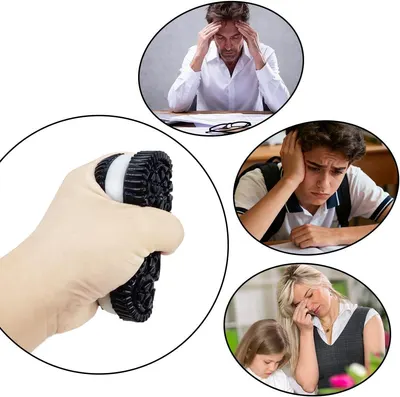 Demonstrates the product's versatility by showing multiple scenarios where it can be used for stress relief and tension management across different user groups and settings.