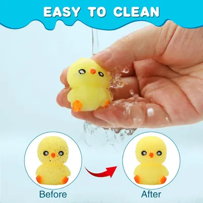 Demonstrates that the product can be easily cleaned by showing a dirty version transforming into a clean version after washing, reassuring shoppers about maintenance and hygiene. Highlights the…