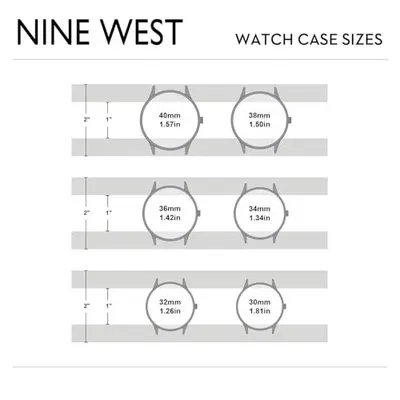 Provides precise measurements of different watch case sizes to help shoppers choose the right fit for their wrist.