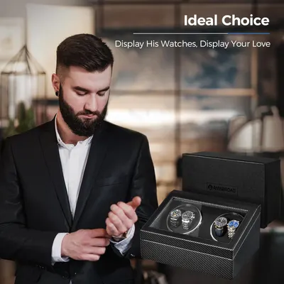 Shows the product being used in a real-world upscale setting to help shoppers visualize how the watch case fits into an elegant lifestyle and home environment. Positions the watch case as an ideal…