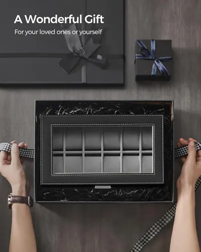 Positions the product as an ideal gift for loved ones or oneself, emphasizing its premium presentation and gifting appeal. Shows the product in an elegant, real-world setting with gift boxes to…