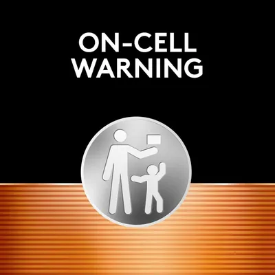 Communicates an important safety warning about on-cell usage, particularly emphasizing parental supervision and child safety to reassure shoppers about responsible product use.
