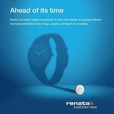 Establishes Renata as the world's leading manufacturer of silver oxide batteries and builds credibility by highlighting that prestigious Swiss watch brands rely on their products.
