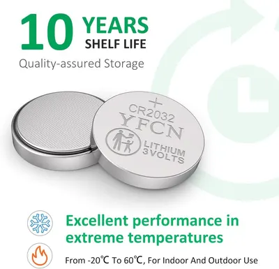 Communicates the product's exceptional longevity and reliability through a bold 10-year shelf life claim, reassuring shoppers of quality-assured storage and performance in extreme temperatures for…