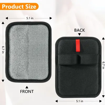 Communicates the exact physical dimensions of the product (5.1 x 6.7 inches) to help shoppers understand the size and portability of the case.