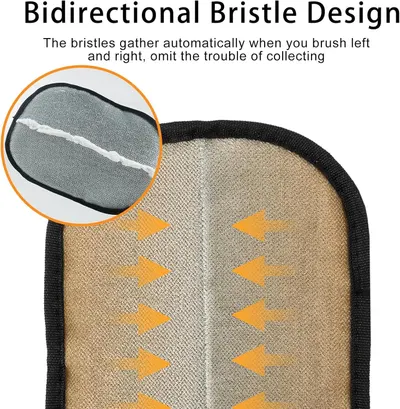 Highlights the innovative bidirectional bristle feature that automatically gathers bristles when brushing left and right, eliminating the need for manual collection and making the product more…
