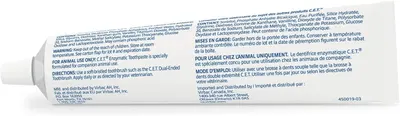 Shows the back of the product packaging with ingredient list, directions, warnings, and distributor information for regulatory and informational purposes.