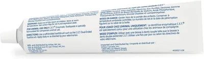 Displays the product packaging on a clean white background to show the physical appearance and labeling of the enzymatic toothpaste tube.