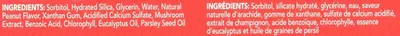 Provides transparency by listing all product ingredients in both English and French, helping shoppers understand what's inside and make informed purchasing decisions.