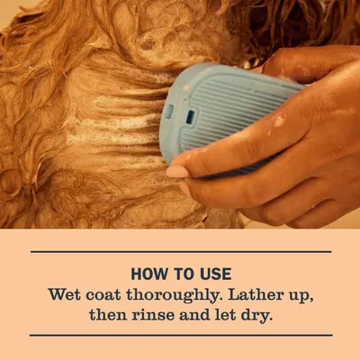 Demonstrates how to properly use the product by showing the application process and providing step-by-step instructions for wetting, lathering, rinsing, and drying. Communicates that the product is…