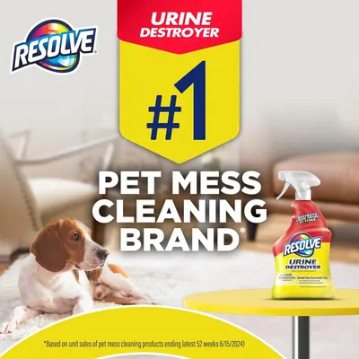 Communicates Resolve's market leadership position as the #1 pet mess cleaning brand to build trust and credibility with shoppers looking for effective pet cleaning solutions. Highlights the…