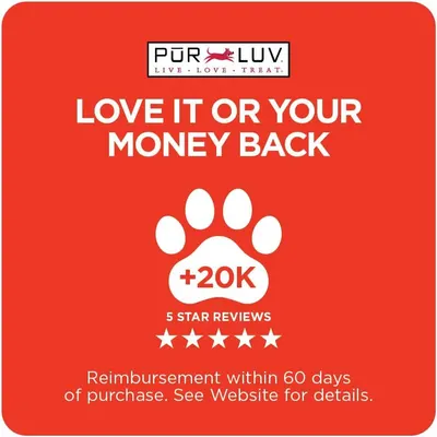 Builds trust and reduces purchase risk by highlighting the brand's money-back guarantee, backed by over 20,000 five-star reviews, reassuring shoppers of product quality and customer satisfaction.