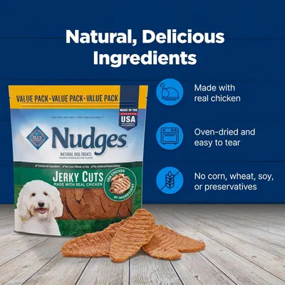 Communicates multiple key product benefits in a segmented layout with icons and text to reassure shoppers about ingredient quality, preparation method, and absence of allergens.