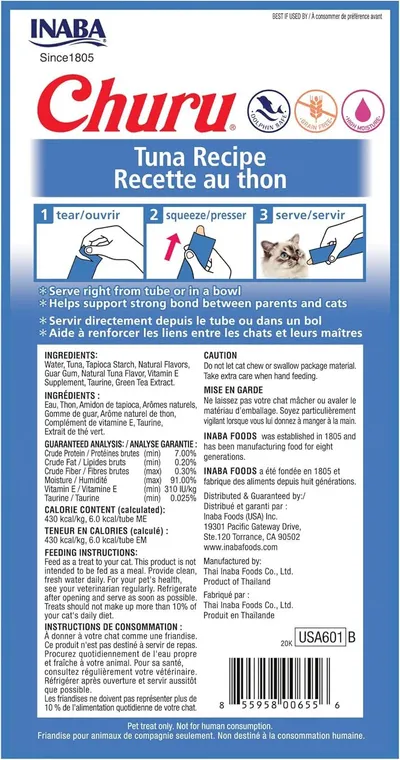 Demonstrates the simple 3-step process for feeding the cat treat (tear, squeeze, serve) to reassure shoppers about ease of use and strengthen the bond between pet and owner. Highlights that the…