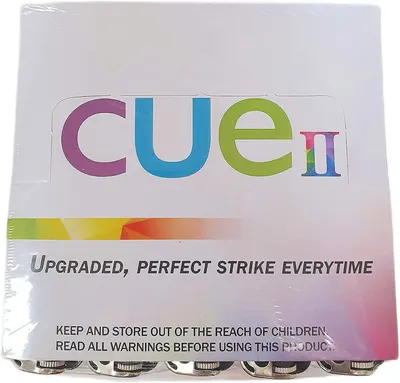 Communicates the brand identity with colorful logo and emphasizes product improvement with 'UPGRADED, PERFECT STRIKE EVERYTIME' tagline to build brand recognition and trust.