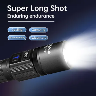 Demonstrates the flashlight's versatility across multiple outdoor activities and scenarios, reassuring shoppers that this product is suitable for various adventure and outdoor use cases. Highlights…