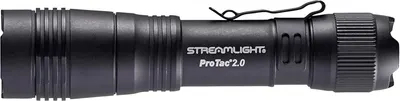 Provides a clean, catalog-style view of the Streamlight ProTac 2.0 flashlight on a white background with no distractions, allowing shoppers to see the product clearly.
