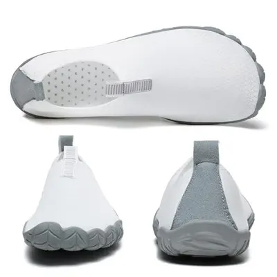Displays the product from multiple angles (sole, front, side) on a clean white background to give shoppers a clear view of the shoe's design and construction.