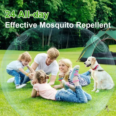Communicates the product's long-lasting effectiveness by highlighting that it provides all-day mosquito protection for 24 hours, reassuring shoppers of continuous coverage. Shows families can enjoy…