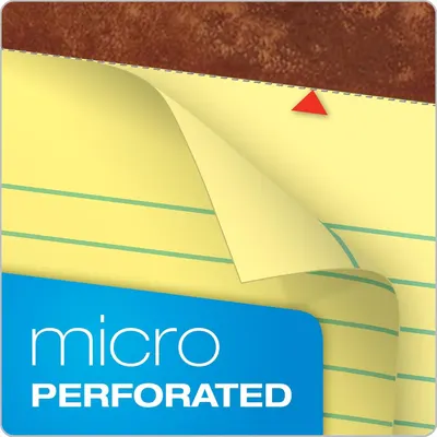 Highlights the micro-perforated feature of the product (likely sticky notes or paper), emphasizing clean, easy tearing along perforated lines for convenience.