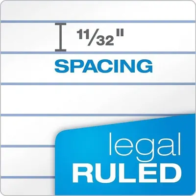 Communicates the exact spacing between ruled lines (11/32 inch) to help shoppers understand the paper format and determine if it meets their writing needs.