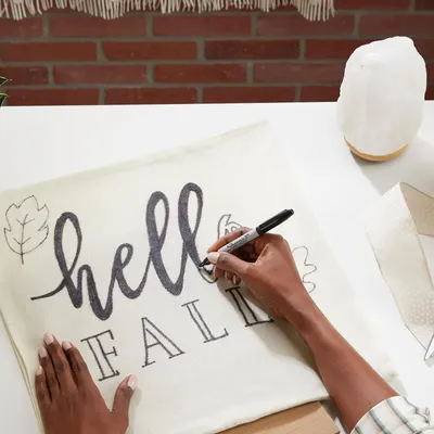 Demonstrates the product's versatility as a customizable canvas for seasonal or personalized home decor, showing shoppers they can create their own designs.
